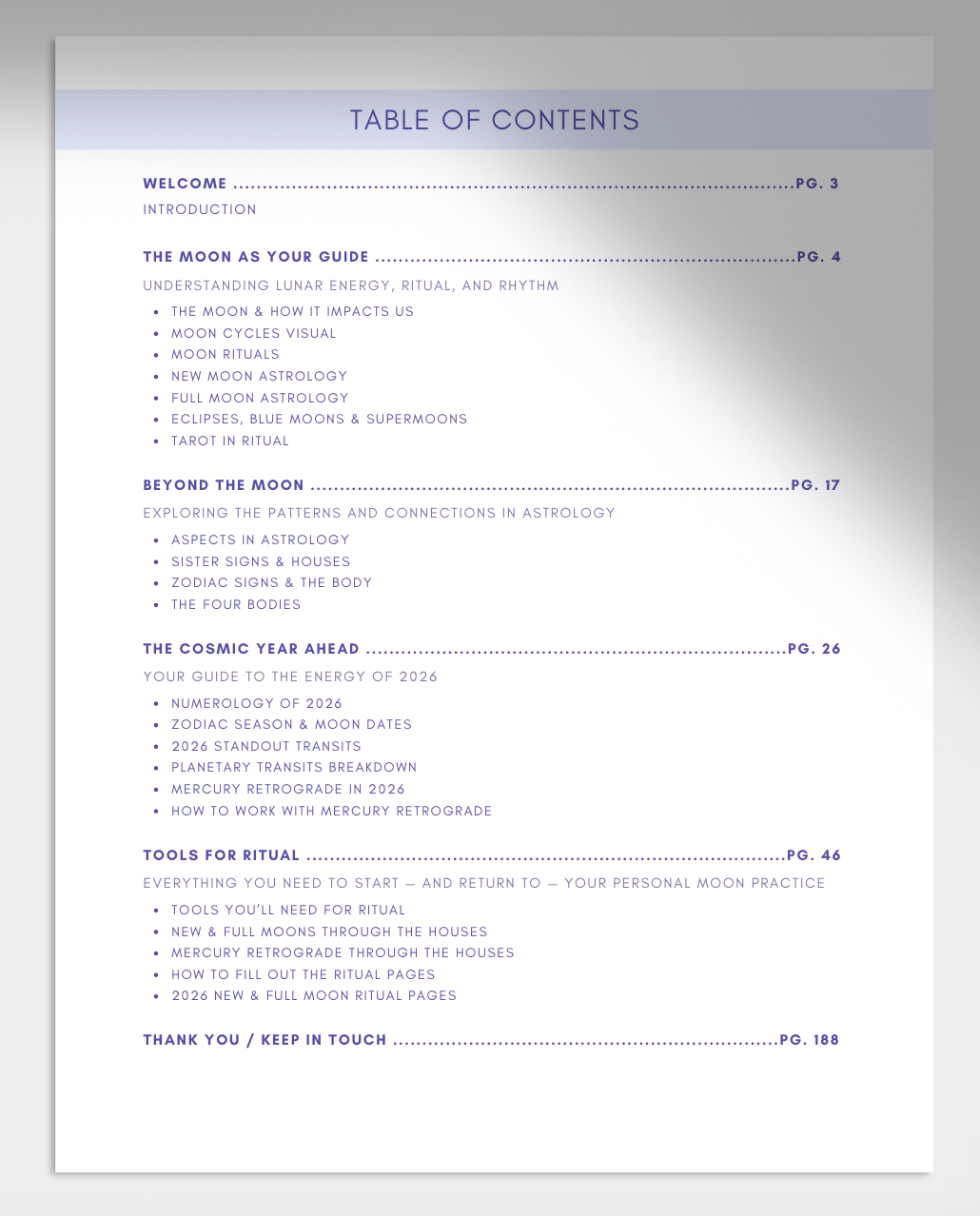 2026 Moon Ritual Workbook